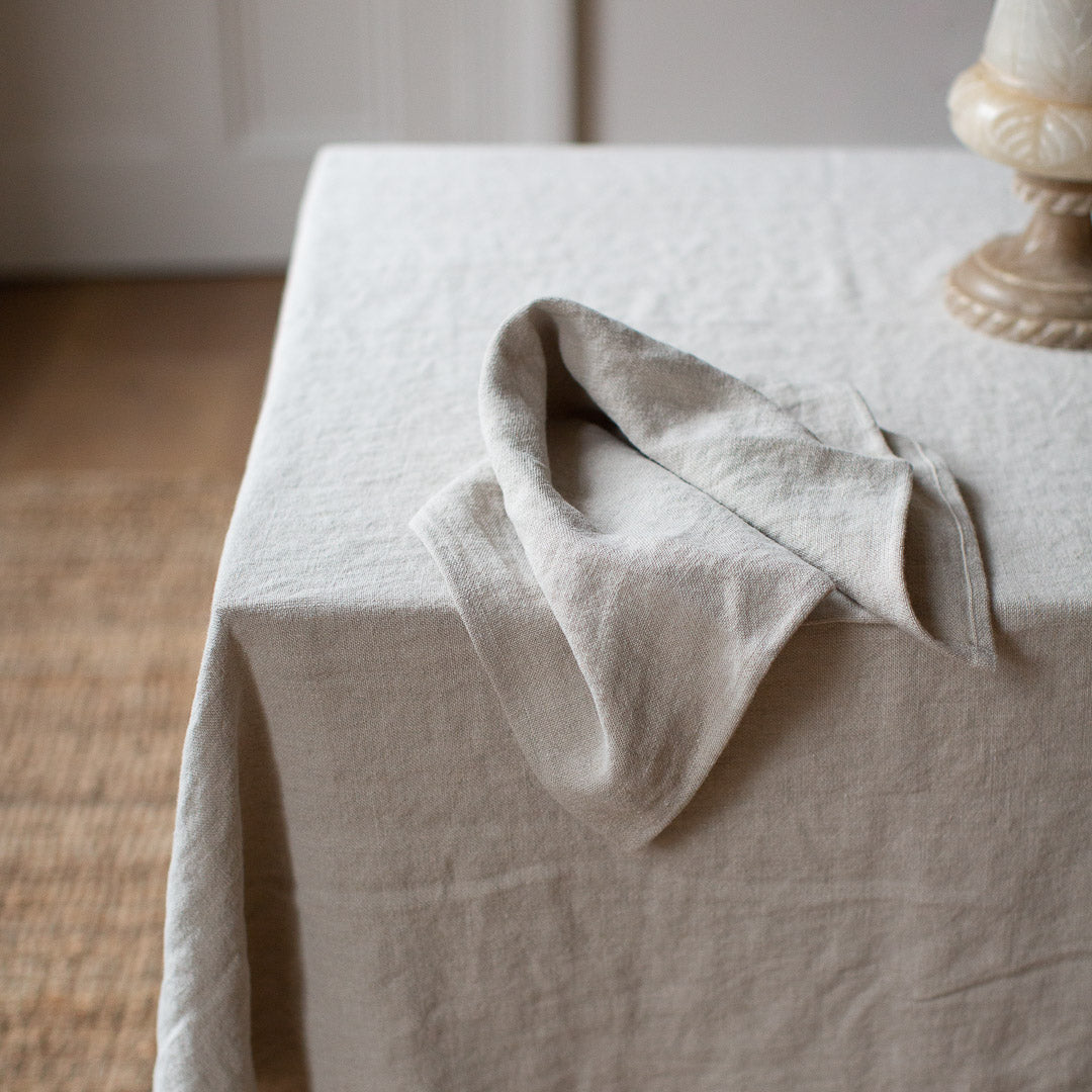 Belgian Linen Napkin – Dreamy Whites