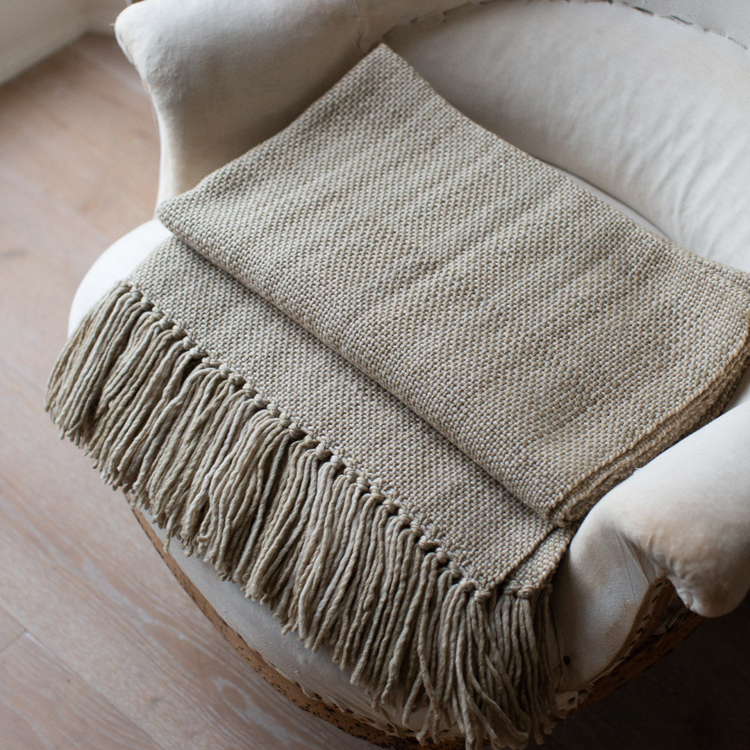Merino wool hotsell knit blanket