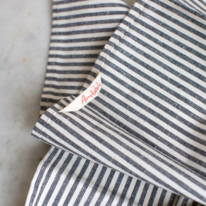 stripe organic cotton and hemp napkin set