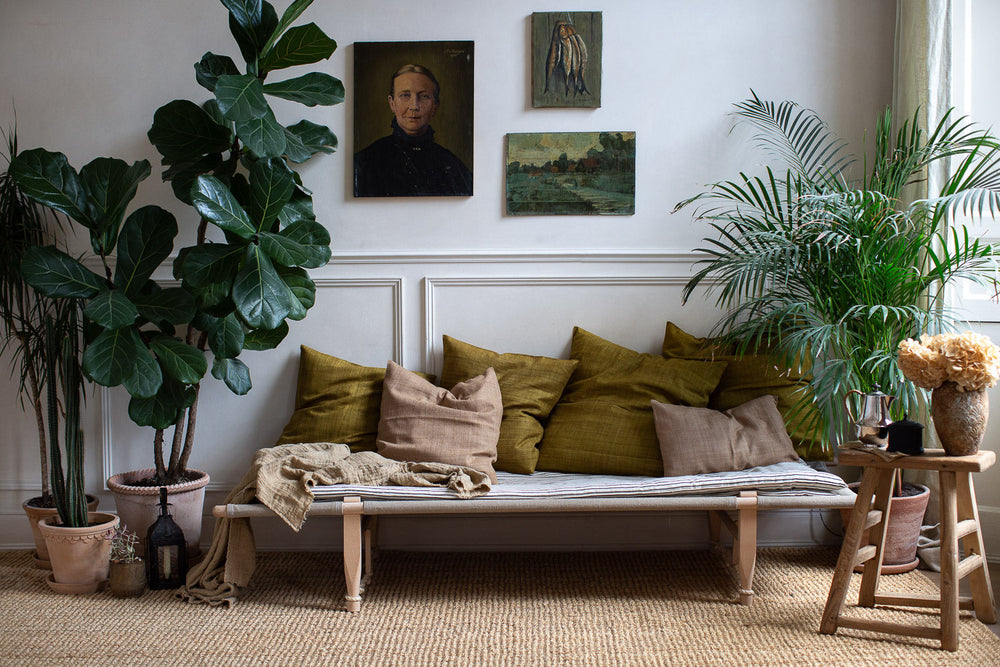 Eri Silk Cushion Covers, Safari Daybed and Some of our Latest Vintage Finds