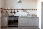 modern rustic elegant kitchen marble wood