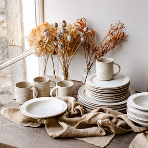 HANDMADE SPECKLED MATT GLAZED STONEWARE BREAKFAST BOWL