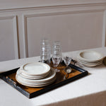 HANDMADE SPECKLED MATT GLAZED STONEWARE DINNER PLATE