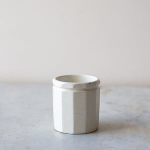 Small Vintage French Ironstone Utensil Holder