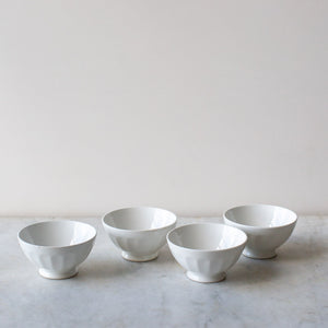 Vintage Set Of Four French Cafe Au Lait Bowls