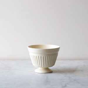 Vintage Fluted Pedestal Bowl