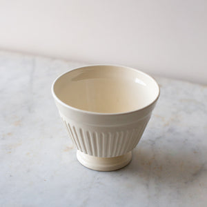 Vintage Fluted Pedestal Bowl