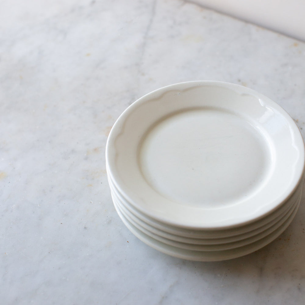 Vintage Set of Five Ironstone Plates