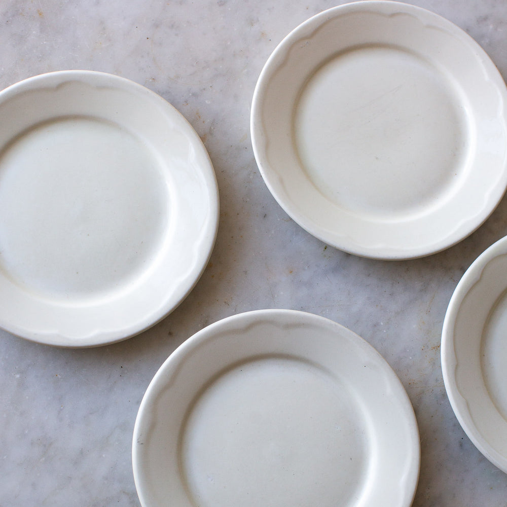 Vintage Set of Five Ironstone Plates