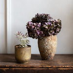Antique Indian Brass Flower Pot