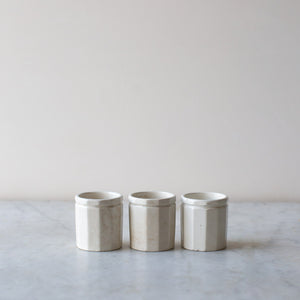 Small Vintage French Ironstone Utensil Holder