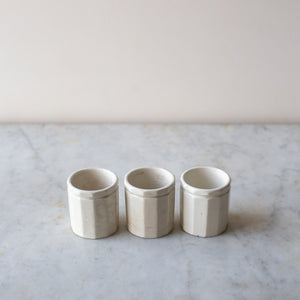 Small Vintage French Ironstone Utensil Holder