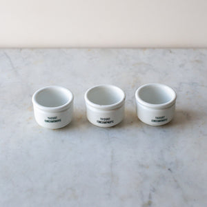 Vintage Set of Three Yogurt Pots