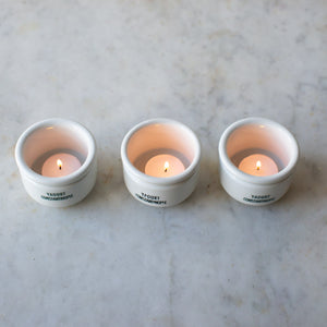 Vintage Set of Three Yogurt Pots
