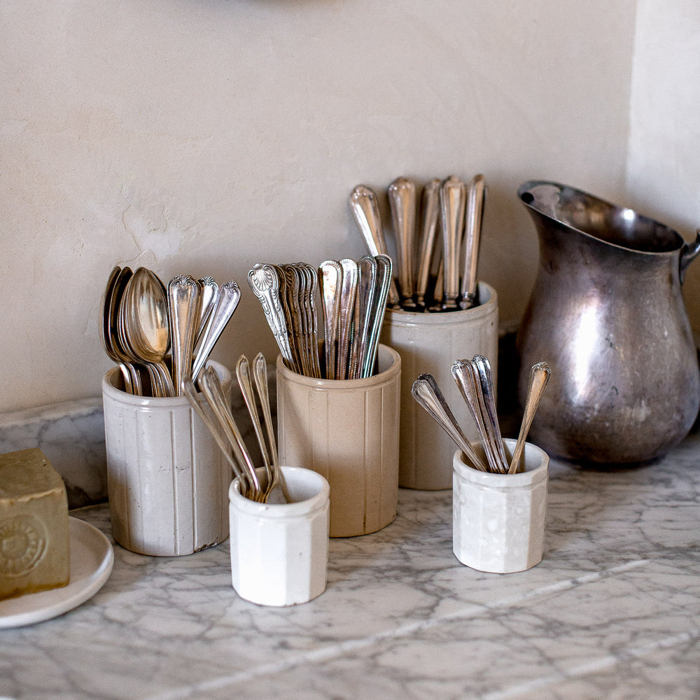 Vintage Victorian Marmalade Jar Utensil Holders