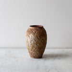 Vintage Cast Iron Decorative Palmette Vase