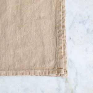 HANDMADE HEAVY LINEN NAPKIN SET IN Hay