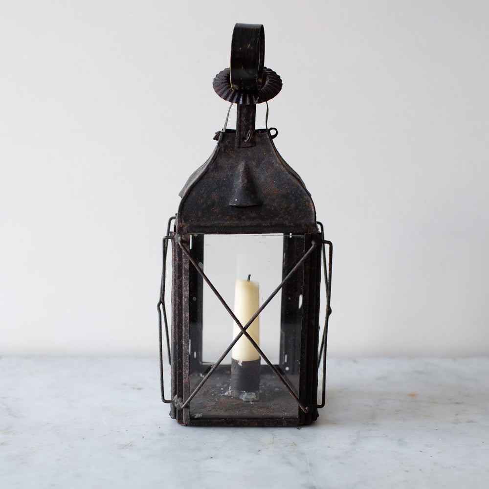 Antique Weathered 19th Century French Lantern