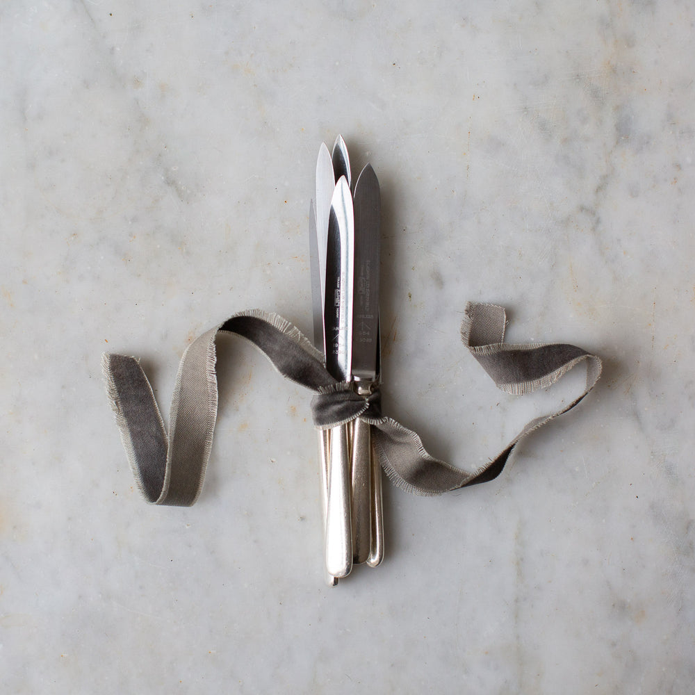 Vintage 12-piece Set of Dessert Knives and Forks