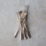 Vintage Decorative Dinner Fork Set 1