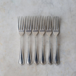 Vintage Decorative Dinner Fork Set 2