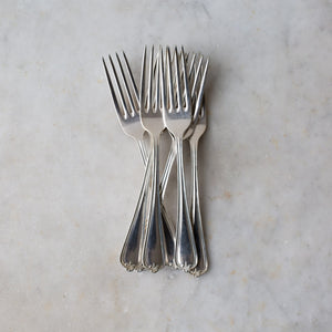 Vintage Decorative Dinner Fork Set 2