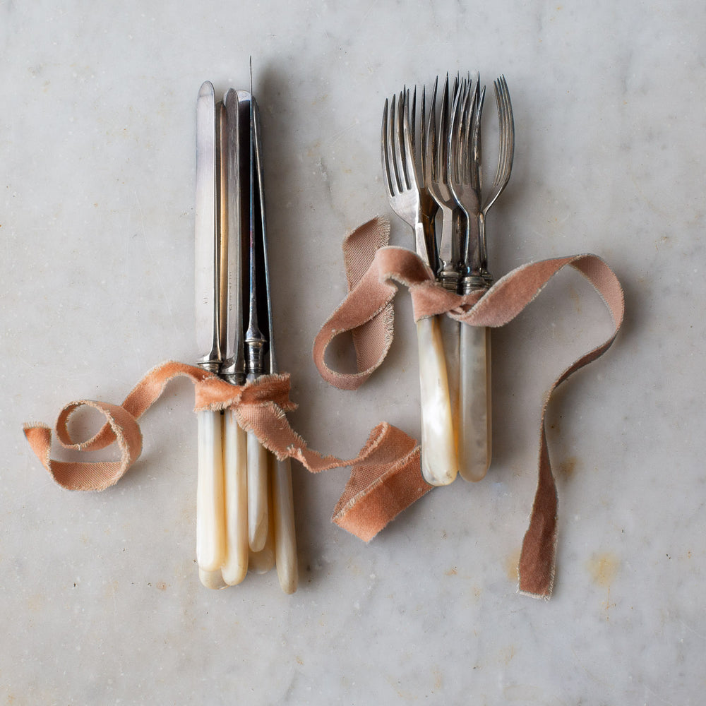 Vintage Mother of Pearl Fork Set