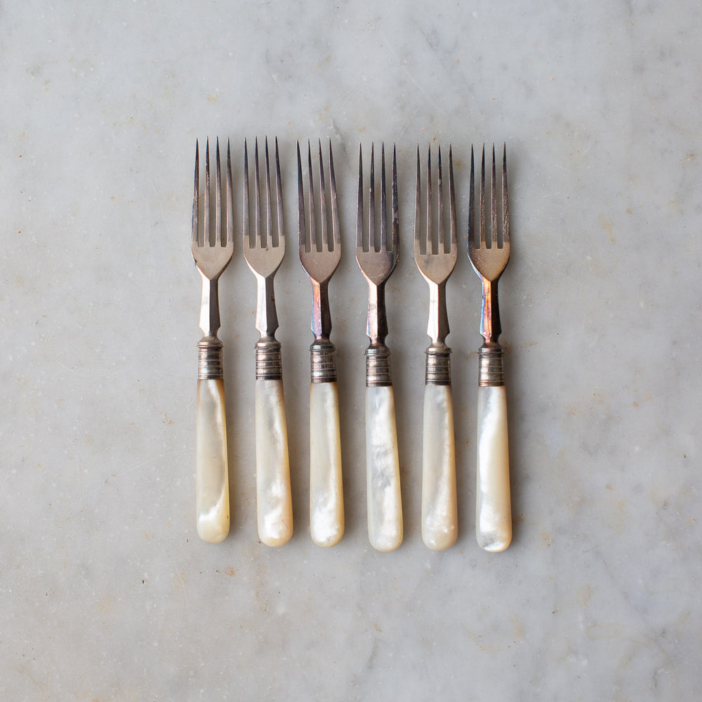 Vintage Mother of Pearl Fork Set