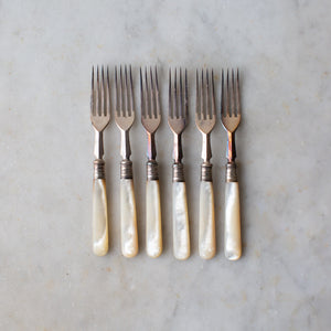 Vintage Mother of Pearl Fork Set