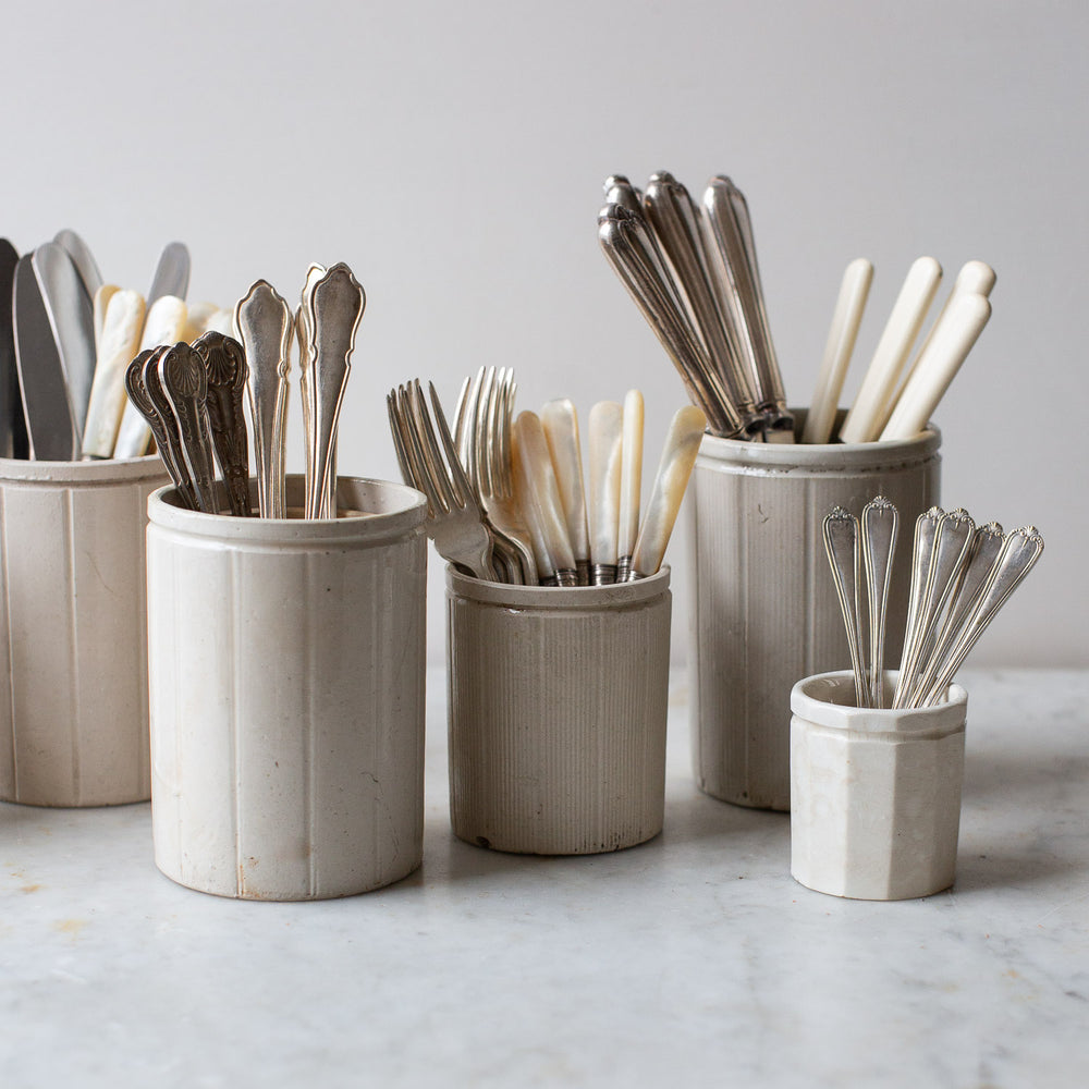 Vintage Victorian Marmalade Jar Utensil Holders