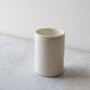 Vintage Victorian Marmalade Jar Utensil Holder with Label