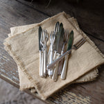 Vintage 12-piece Set of Dessert Knives and Forks