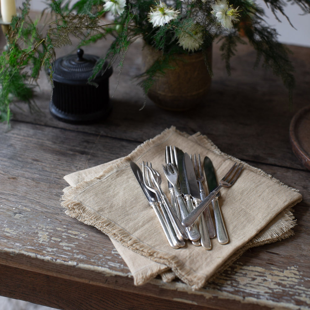 Vintage 12-piece Set of Dessert Knives and Forks