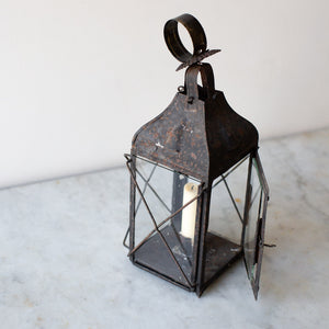 Antique Weathered 19th Century French Lantern