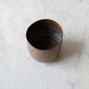 Antique Indian Brass Flower Pot