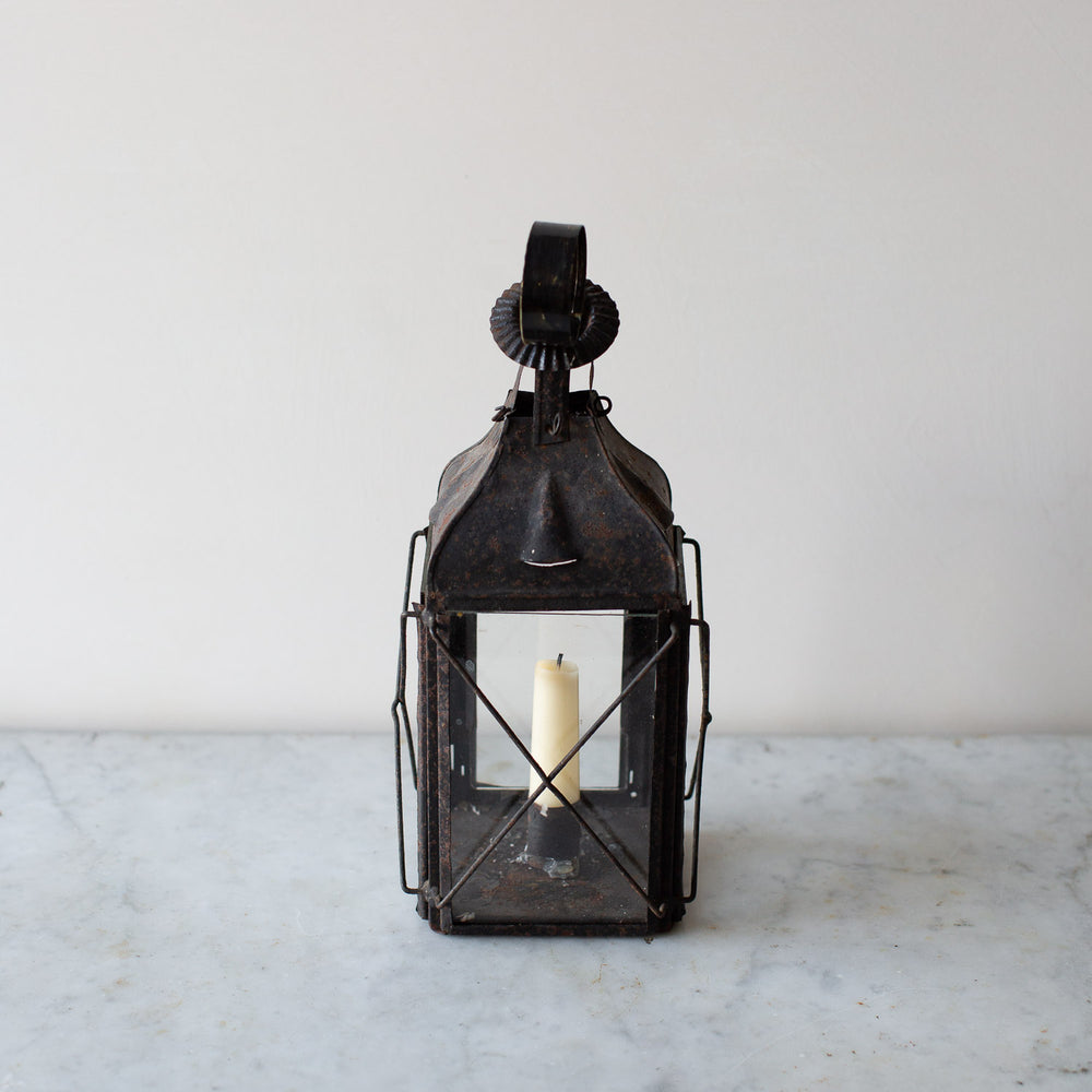 Antique Weathered 19th Century French Lantern