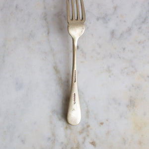 Vintage Brassy Fork Set of Four