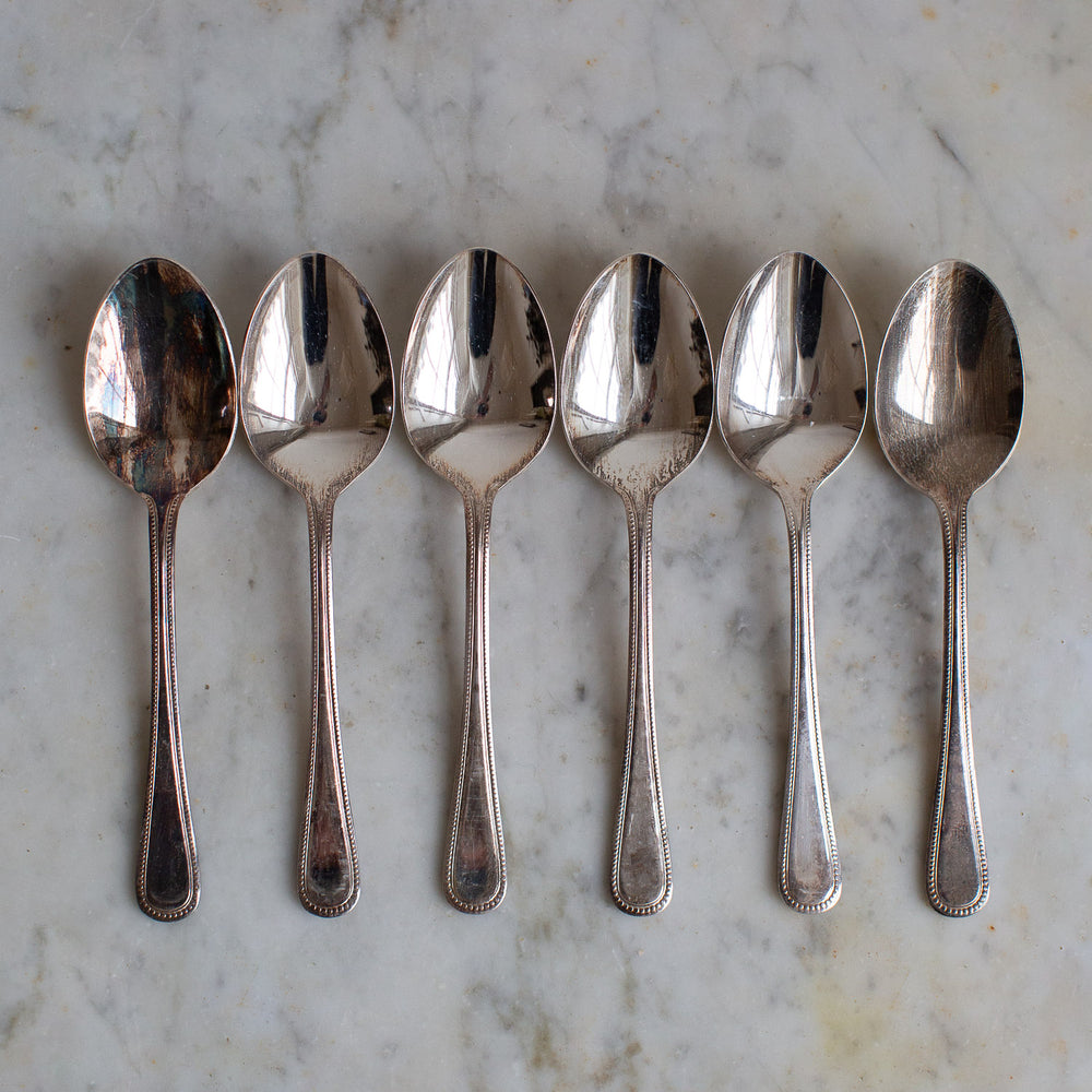 Vintage Decorative Bead Pattern Spoons