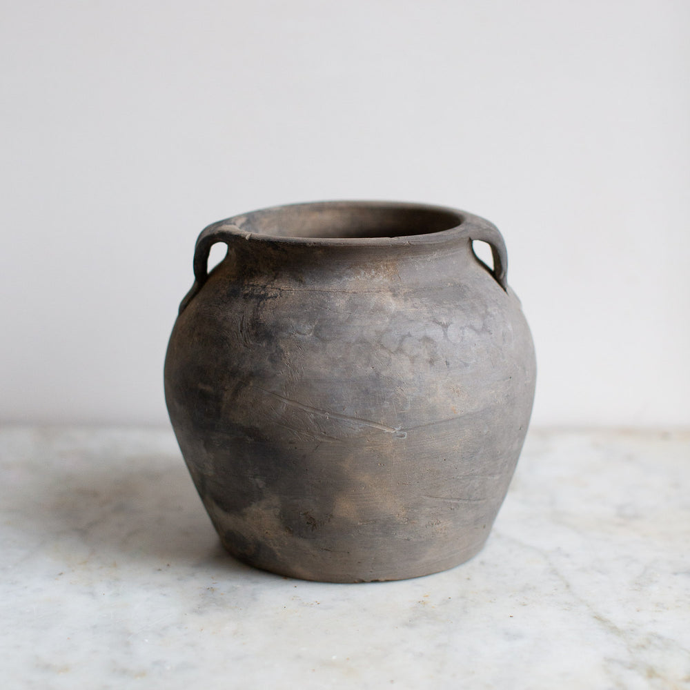 Vintage Dark Clay Pots