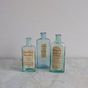 Ex-Prop Vintage Glass Bottle Set