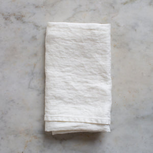 EX-PROP HANDMADE LINEN KITCHEN TOWEL IN OFF-WHITE