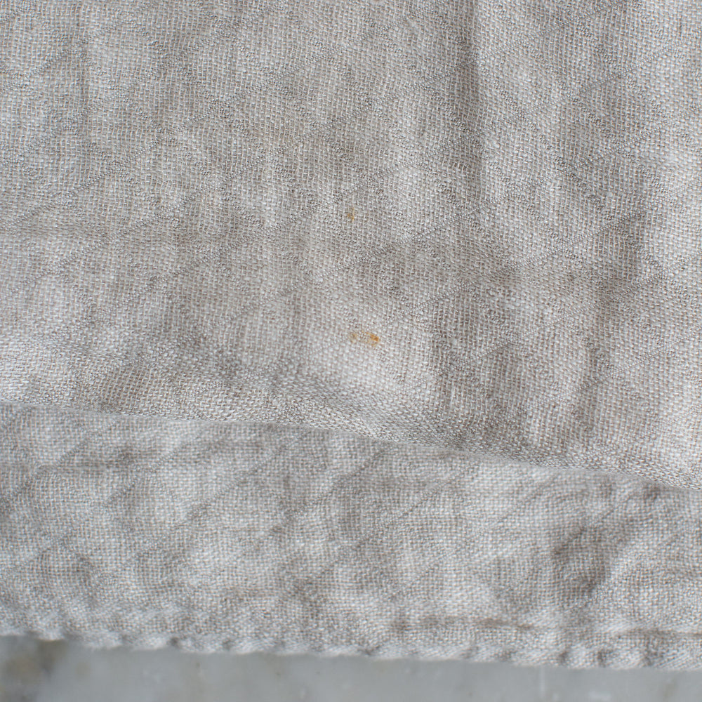 Ex-Prop HANDMADE CRUSHED LINEN BLANKET IN NATURAL