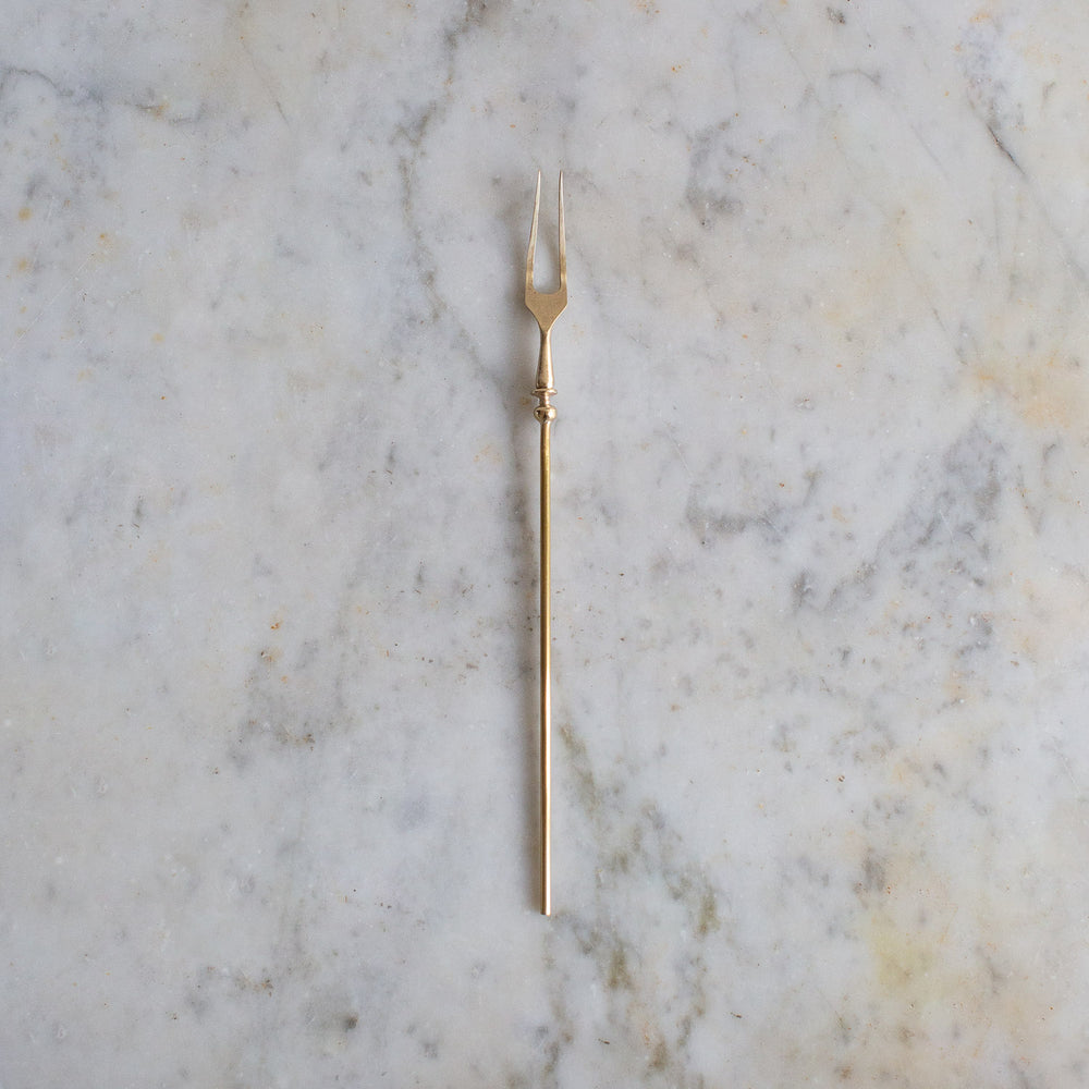 Handcrafted Brass Bident Fork