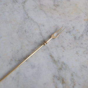 Handcrafted Brass Bident Fork