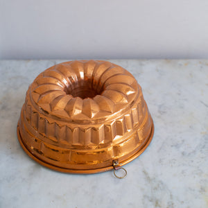 EX-PROP - HAND FORGED COPPER BUNDT CAKE MOULD I
