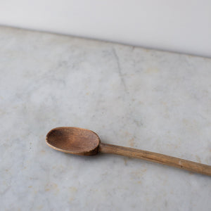 VINTAGE HAND CARVED WOODEN COOKING SPOONS SET