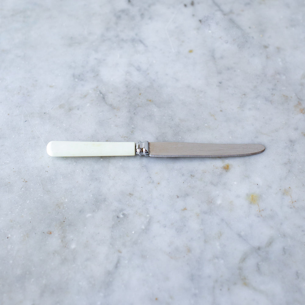 Vintage Sheffield England Faux Bone Handle Knife Set I