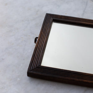 Vintage Wood-framed Mirror