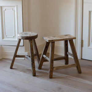 VINTAGE ELM STOOLS