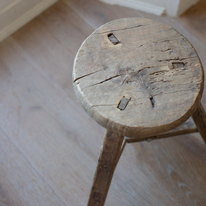VINTAGE ELM STOOLS